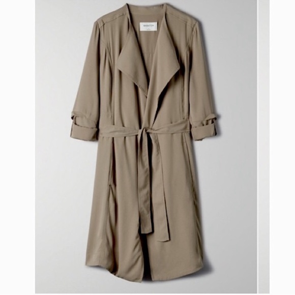 Aritzia Jackets & Blazers - ARITZIA | Babaton Flowy Trench Coat RESCUE Size M